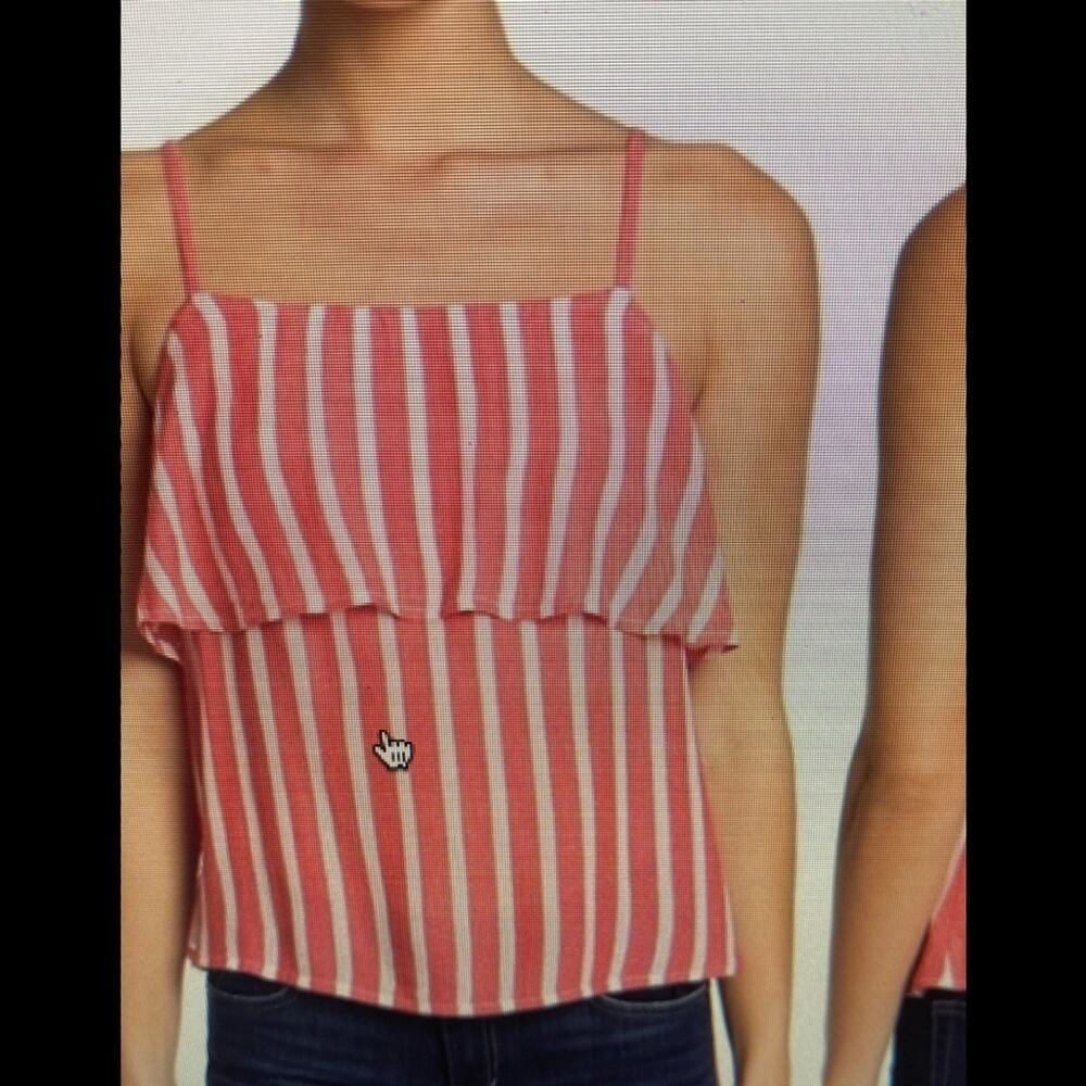 NWT Abound red grenadine Marlie tank top med